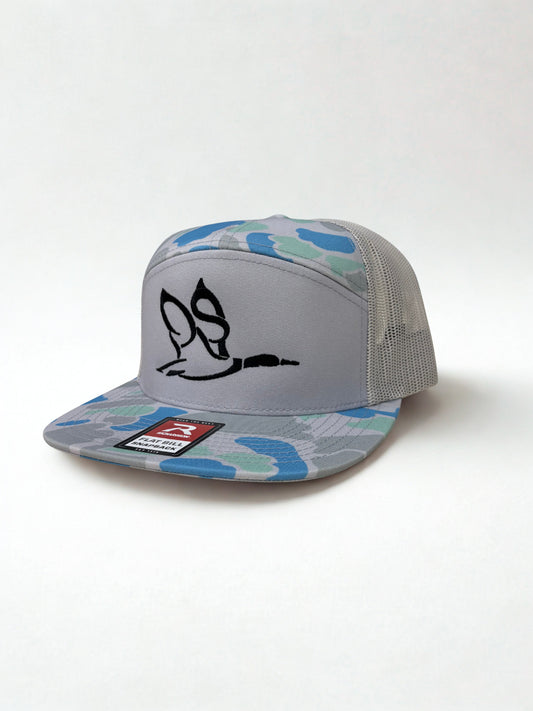 SaltWater Duck Camo/Ice Grey | 7 Panel